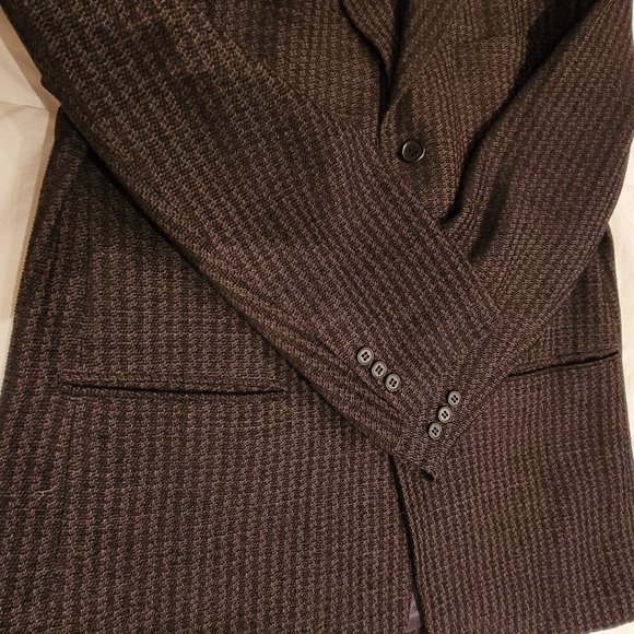 Vintage Jhane Barnes Men’s Blazer, Navy/Brown - Picture 5 of 8